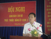 HỘI NGHỊ GIAO BAN BÍ THƯ CHI BỘ TRỰC THUỘC ĐẢNG BỘ CỤM 3 – XÃ THỐNG NHẤT.