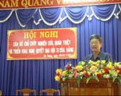 HỘI NHỊ CÁN BỘ CHỦ CHỐT TRIỂN KHAI NGHIÊN CỨU NHỊ QUYẾT ĐẠI HỘI 11 CỦA ĐẢNG.