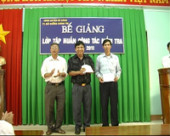 Trung tâm bồi dưỡng chính trị huyện tổ chức lớp tập huấn công tác kiểm tra năm 2011.  