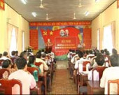 Xã Thống Nhất tổ chức hội nghị tổng kết quy chế dân chủ cơ sở, công tác dân vận chính quyền năm 2011.