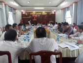 Toàn cảnh buổi làm việc của TT Huyện uỷ Bù Đăng với lãnh đạo 16 xã, thị trấn