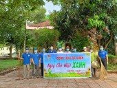 Đoàn viên, Thanh niên xã Bom Bo ra quân "Ngày chủ nhật xanh"