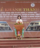 Khánh thành 12 phòng học tại trường Tiểu học Đoàn Kết từ nguồn vốn hỗ trợ của Công ty cổ phần xi măng Vicem Hà Tiên.