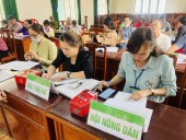 Hội đoàn thể nhận ủy thác xã Đức Liễu thực hiện tốt quản lý nguồn vốn tín dụng chính sách.