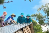 Bù Đăng: Sửa nhà cho thanh niên đang thực hiện  nghĩa vụ quân sự