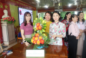 Bù Đăng: Sôi nổi Hội thi cắm hoa với chủ đề: “Cô gái ngành y”