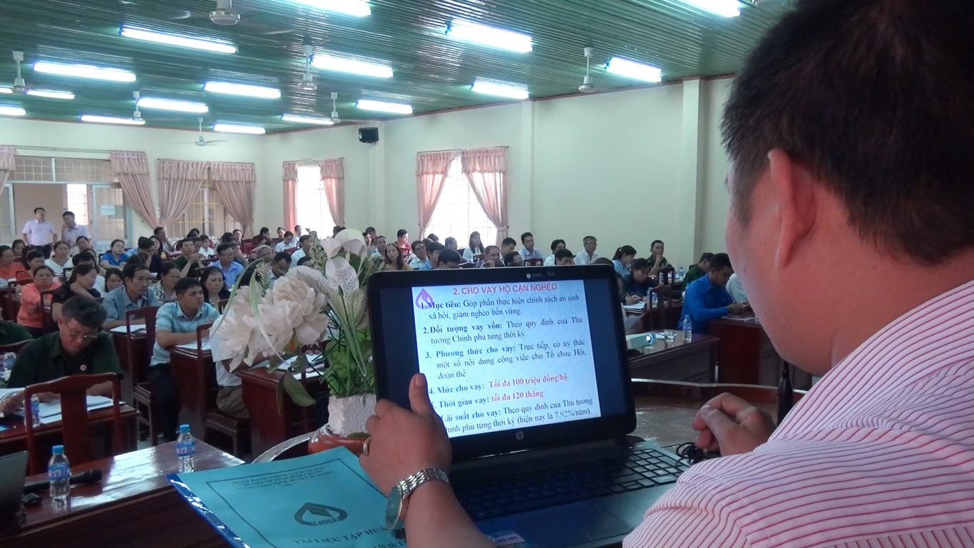 Bù Đăng: tập huấn về nghiệp vụ ngân hàng chính sách dành cho đối tượng ngoài hệ thống.