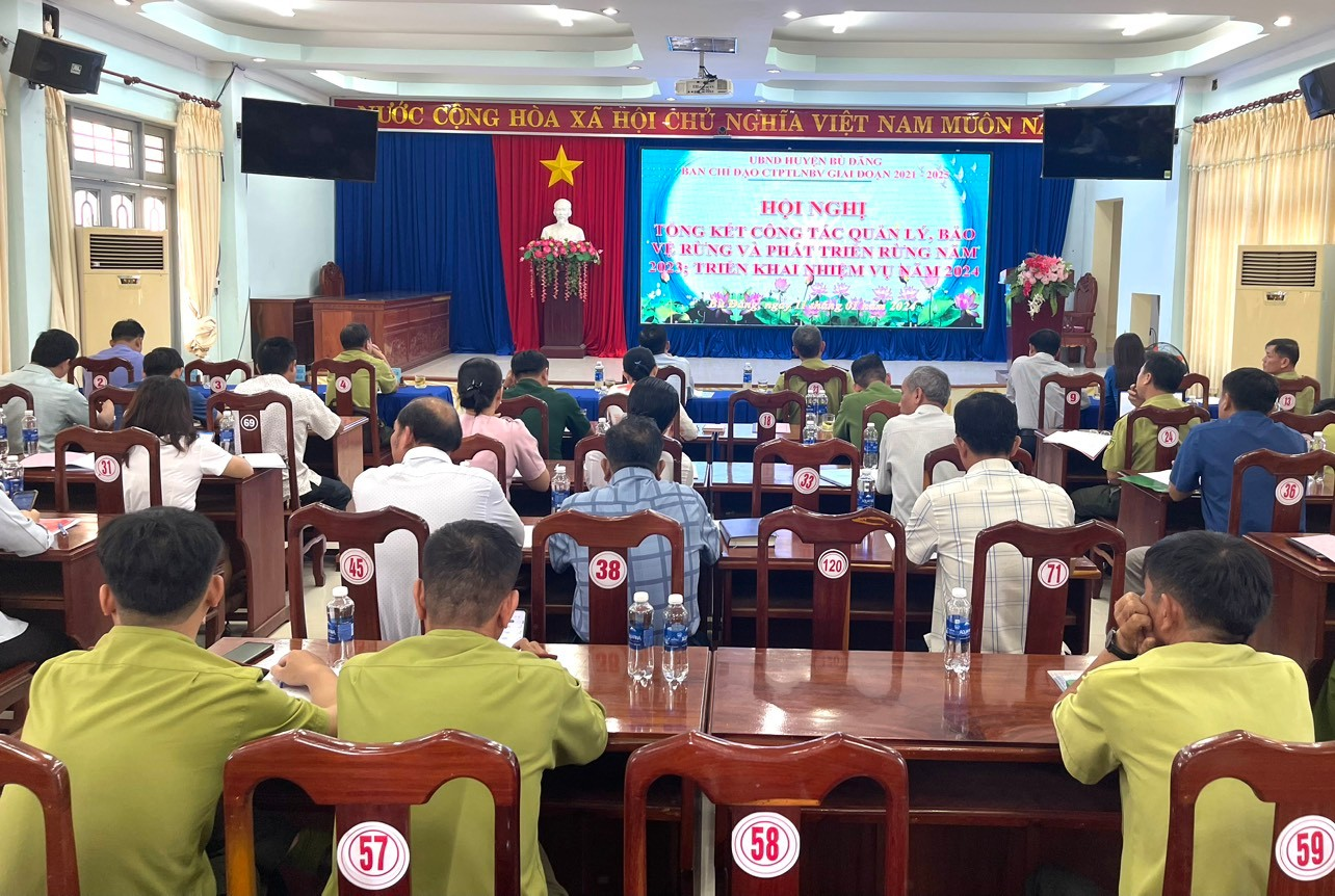Bù Đăng tổng kết công tác quản lý, bảo vệ rừng và phát triển rừng năm 2023