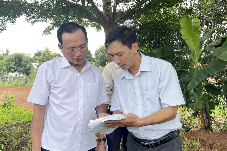 Bù Đăng: Kiểm tra công tác chuẩn bị xây dựng trường chuẩn năm 2025